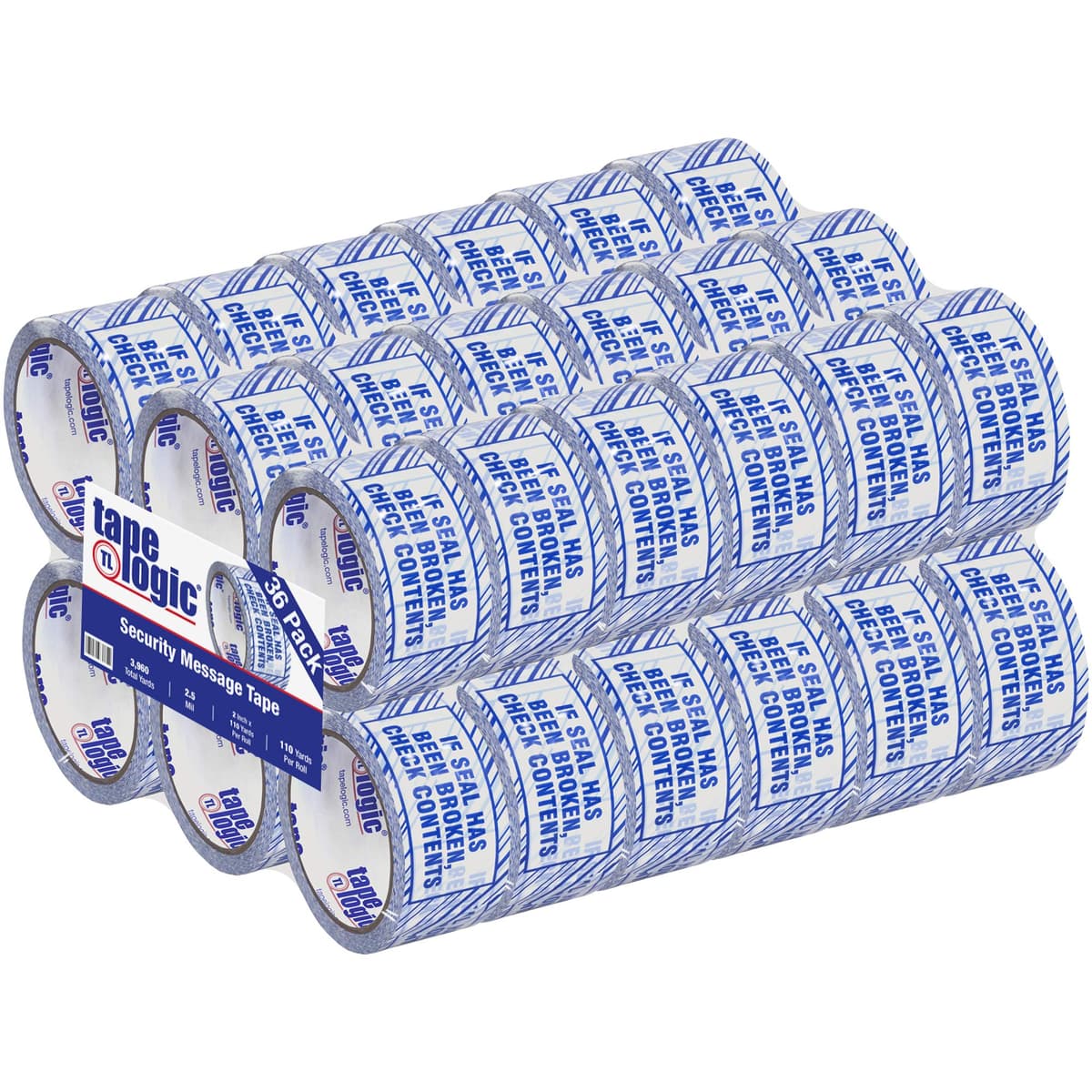 Aviditi Tape Logic T902ST02 Cinta de seguridad "If Seal Has Been" 2 in x 110 yd (36 rollos)