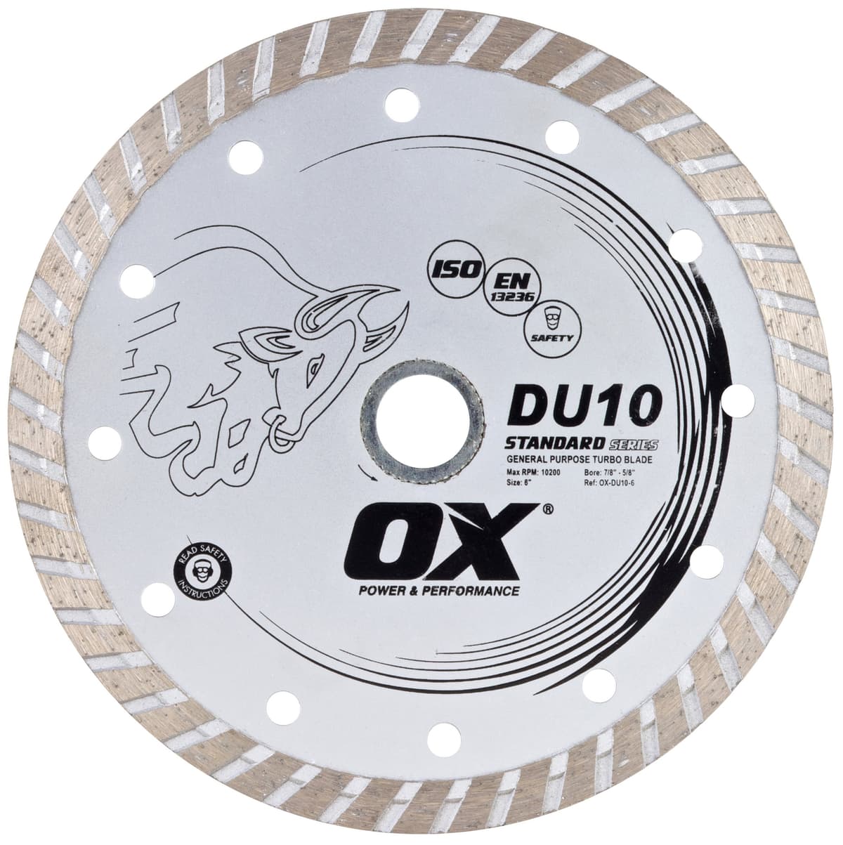OX OX-DU10-6 Turbo 6-Inch Diamond Blade - General Purpose