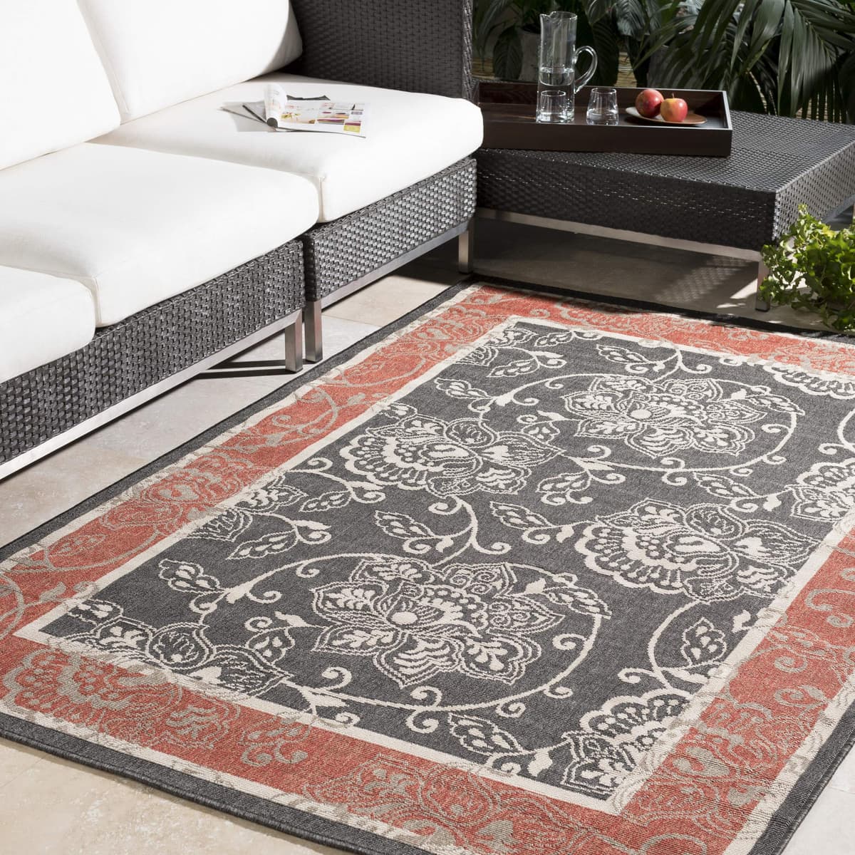 Livabliss Rhoda Alfombra para exterior/ interior 8'10" cuadrada Taupe/Brown