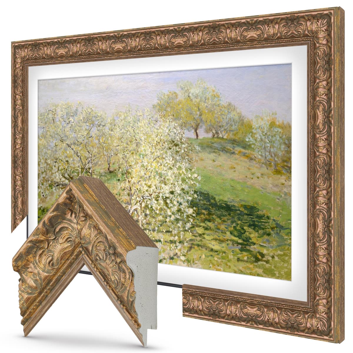 Marco de TV Deco Premiere Cobre Toscano 43" - Compatible SOLO con Samsung The Frame (Compatible con 2021-2025, LS03A, LS03B, LS03C, LS03D, LS03FA)