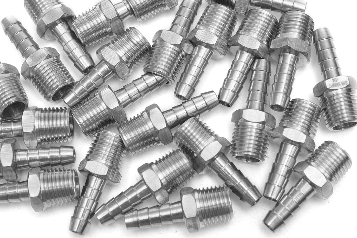 Conector barboleta LTWFITTING acero inoxidable 316 1/4" ID x 1/4" NPT macho (pack 800) S316391844800