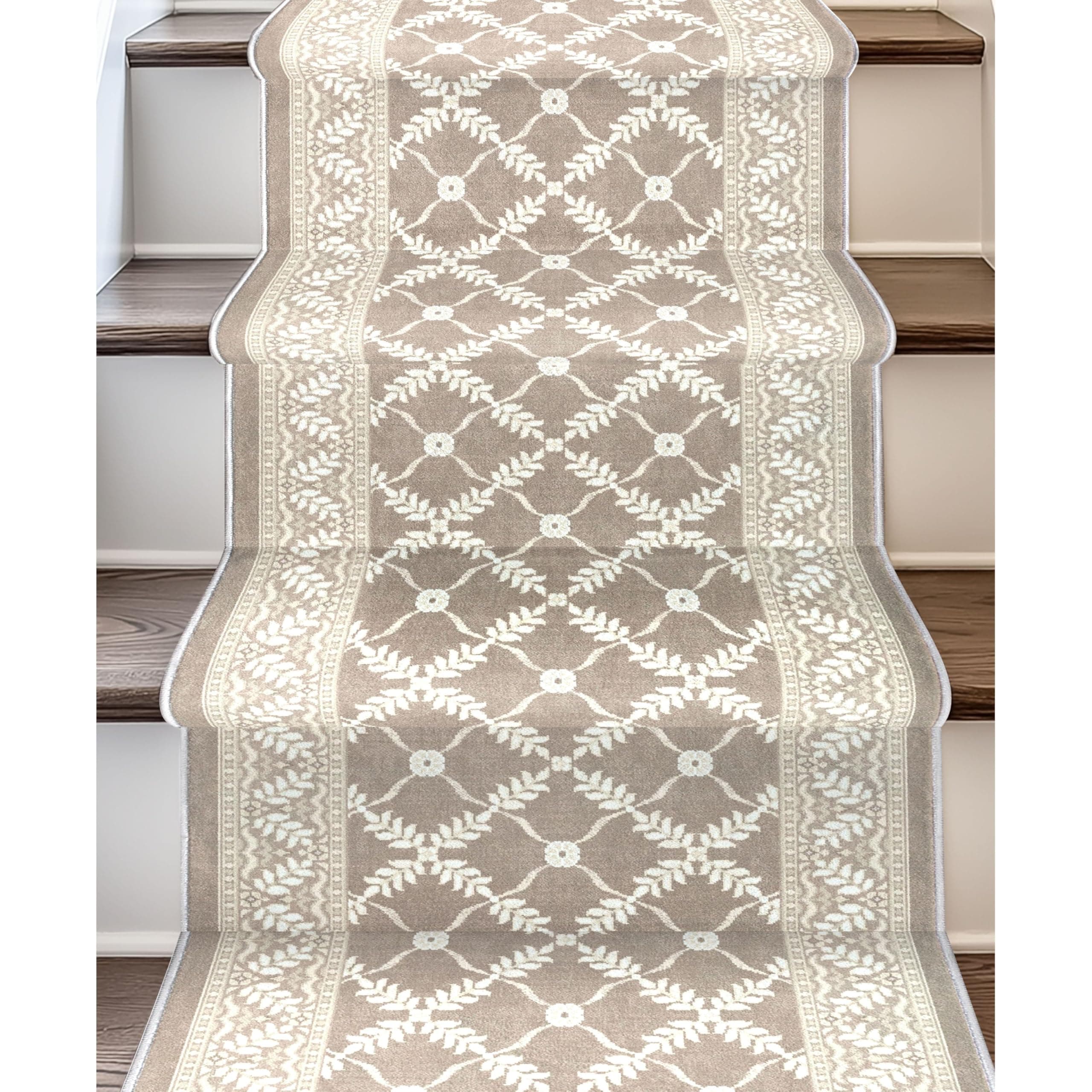Well Woven Apollo Regency Lattice Desert Drift 27" x 40' Runner W-AP-81A-R-40
