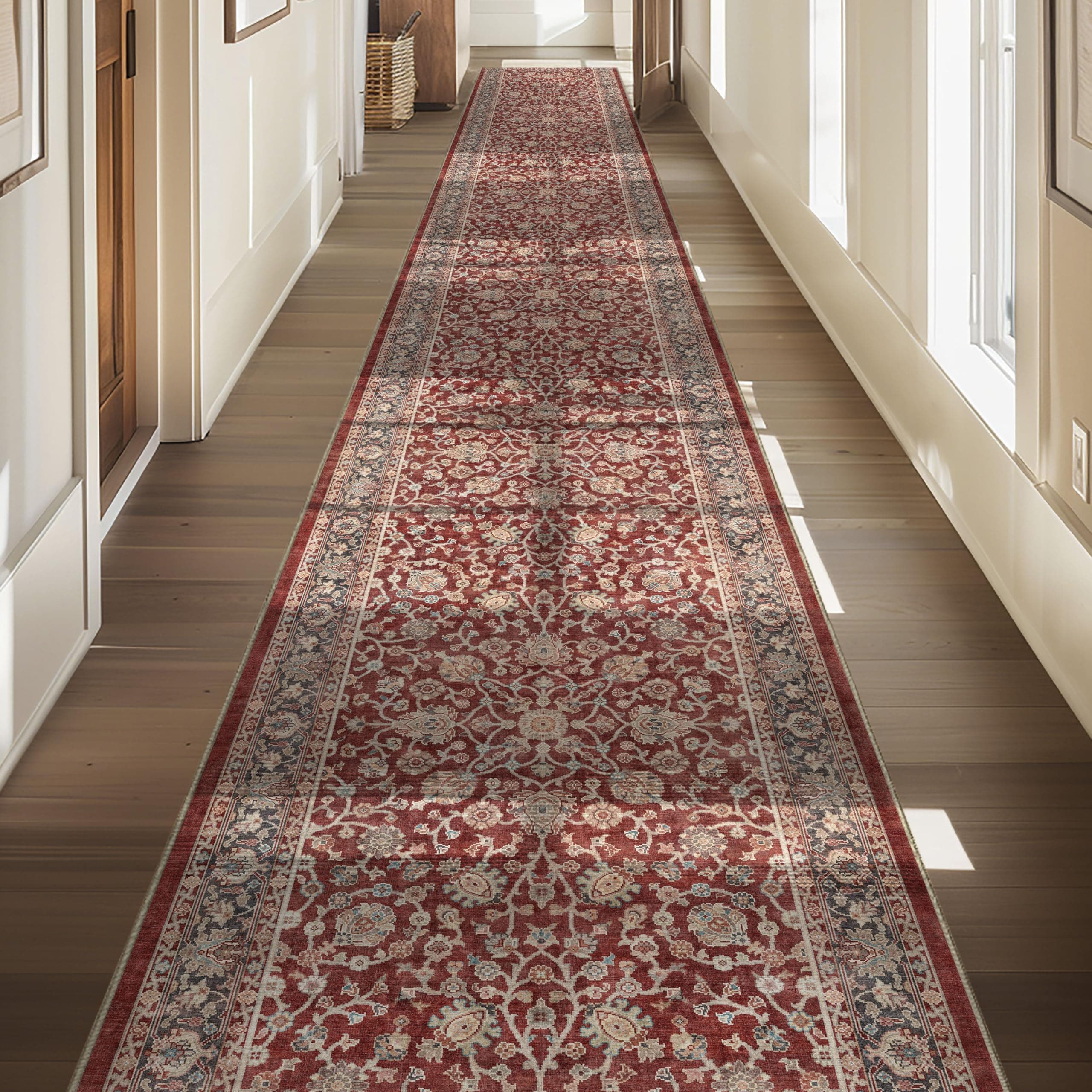Well Woven Asha Rome Red Runner 26" x 39' W-AS-22B-R-39