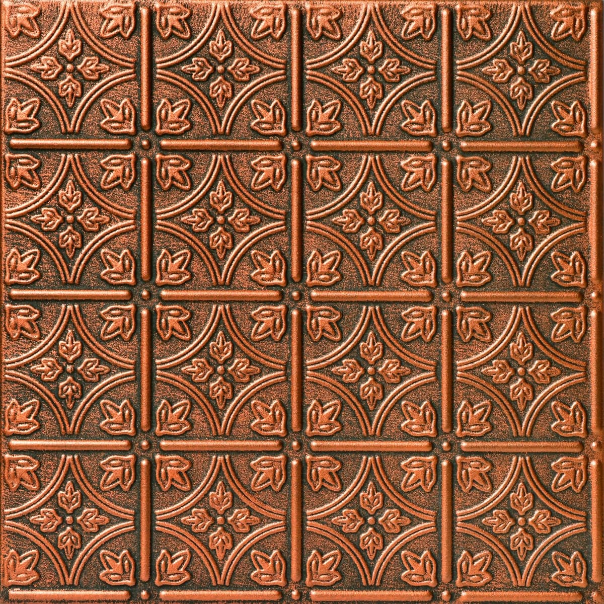 À LA MAISON CEILINGS R125 Adhesivo de espuma para techo Emma's Flowers (384 sq. ft./Case), Paquete de 144, Cobre antiguo R125ac-144