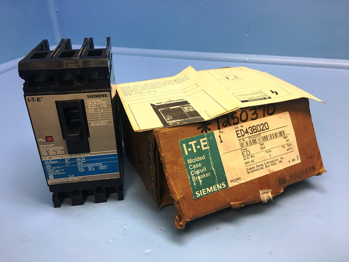 ED43B020 Tipo ED4 Interruptor automático Sentron por SIEMENS