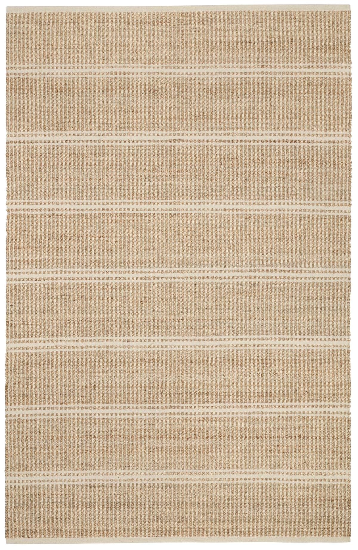 Dash and Albert Arbor Jute Area Rug 7.5 x 9.5 Ivory Stripe - Alfombra handwoven de yute DA1968-810