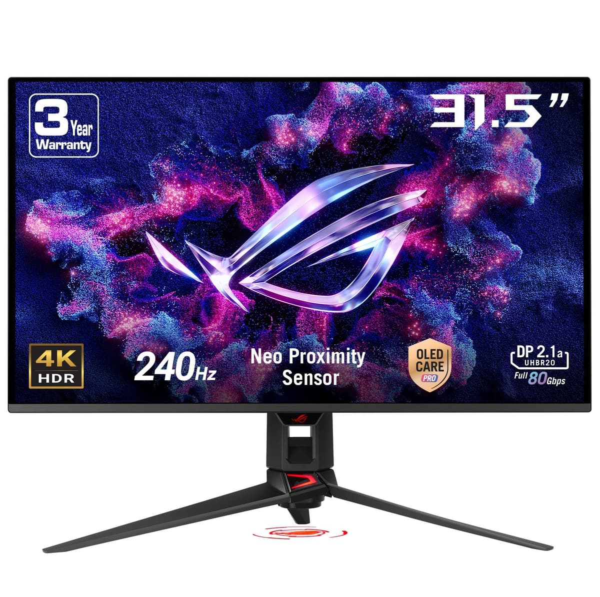 ASUS ROG Swift OLED PG32UCDMR 31.5" 4K QD-OLED 240Hz, 0.03ms, DisplayPort 2.1/HDMI 2.1, USB-C 90W 90LM0C00-B01971
