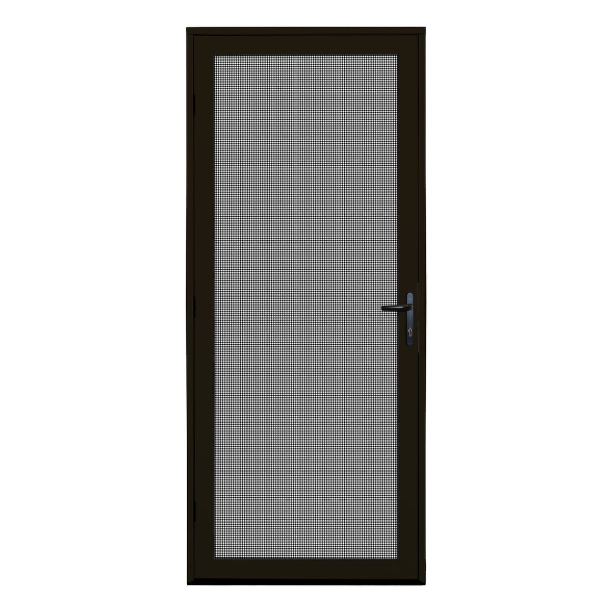 Titan 36x80 Meshtec Puerta Mosquitero de Seguridad Full View, Marco de Montaje Superficial, Sistema de 3 Puntos, Bronze 5V0002EL0BZ00B