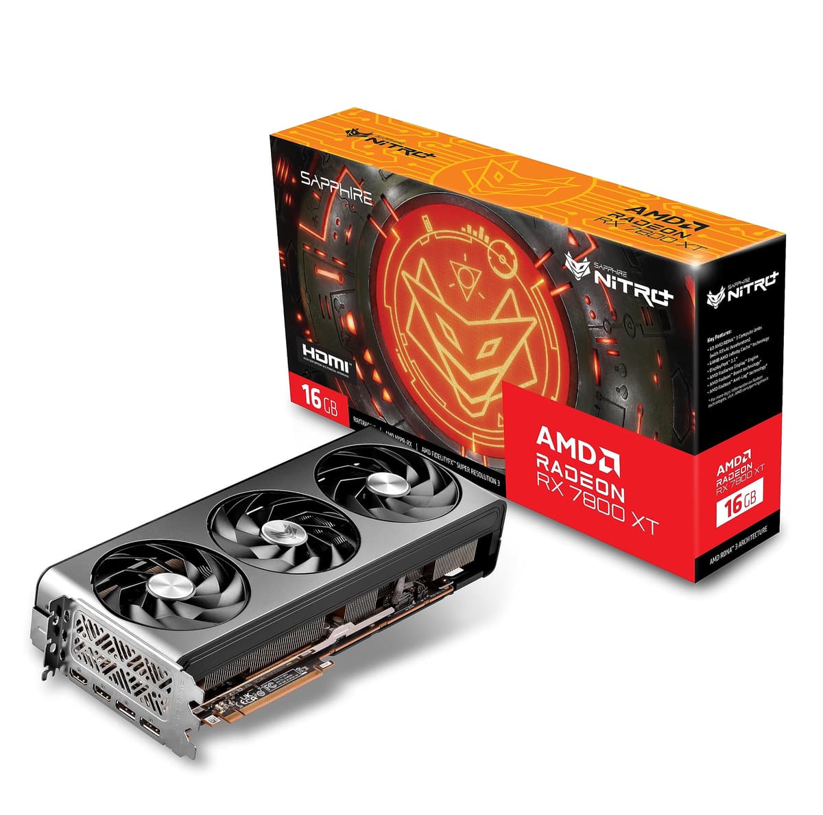 Sapphire NITRO+ AMD Radeon RX 7800 XT 16GB GDDR6 11330-01-20G