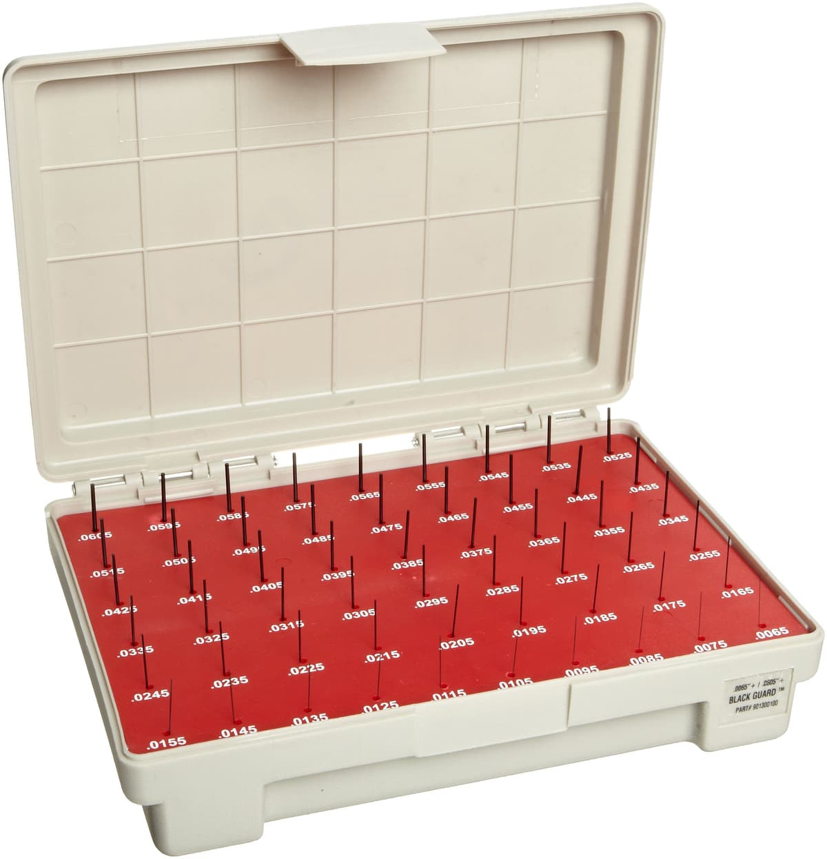 Vermont Gage Juego de calibres pasa (Go), acero tratado en óxido negro, Clase ZZ, 0.7510 - 0.8320" (82 piezas) 901100800