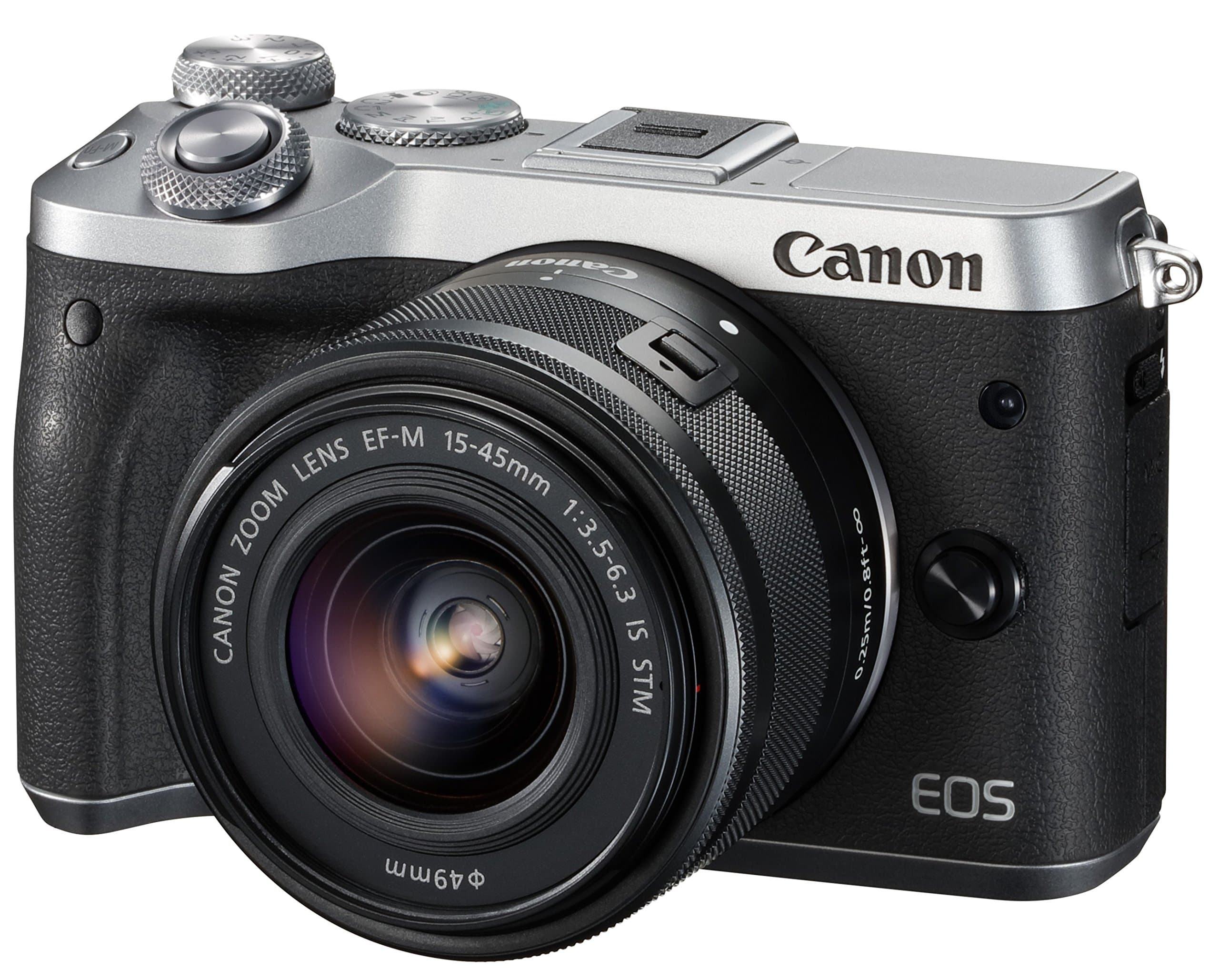 Canon EOS M6 Kit con EF-M 15-45mm IS STM (Plata) EOSM6SL-1545ISSTMLK