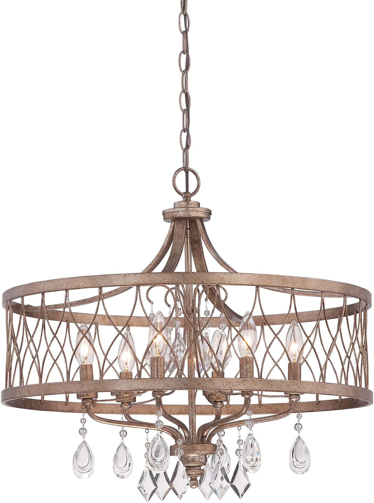 Minka Lavery West Liberty Chandelier 6 luces Olympus Gold 4406-581
