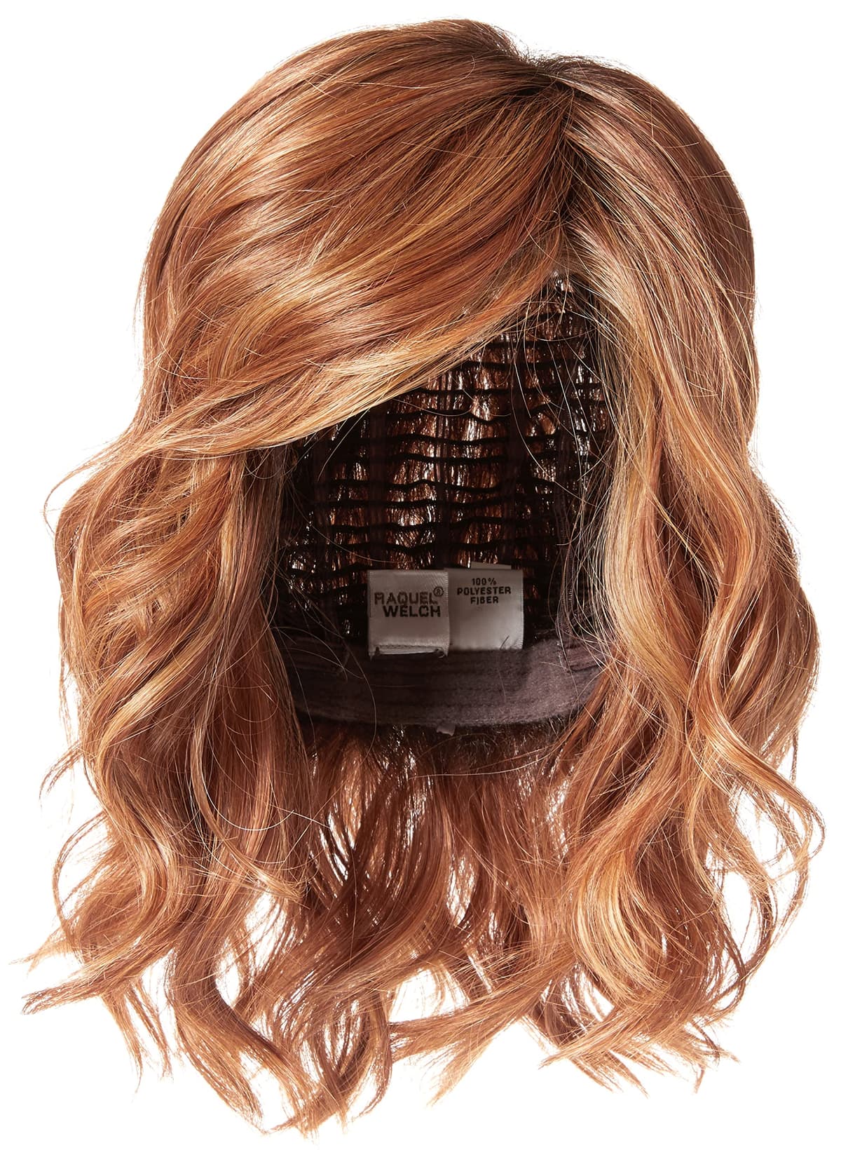 Hair u wear Raquel Welch Layered Shoulder Length Bob Wig, Large Cap, SS29/33 Iced Pumpkin Spice