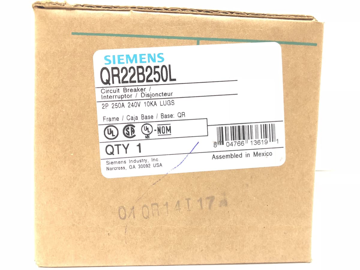 SIEMENS QR22B250 US2:QR22B250L