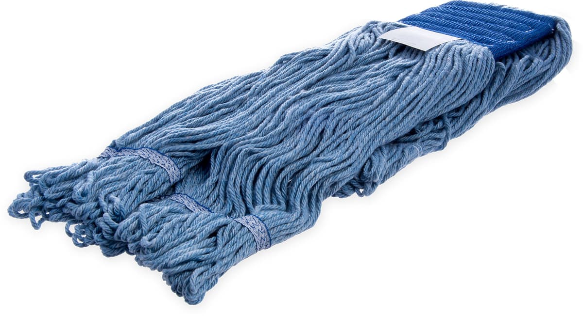 Carlisle FoodService Products SPARTA Flo-Pac mop de algodón loop-ended banda ancha azul X-Large, pack 12 36946014
