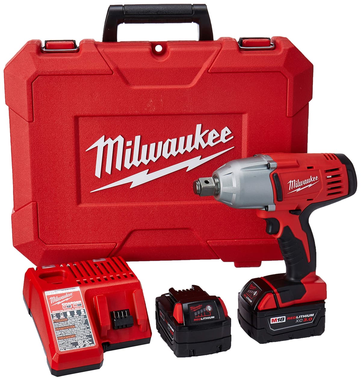 Milwaukee 2664-22 Llave de Impacto de Alta Torsión M18 18 V de 3/4 pulgadas con Anillo de Fricción