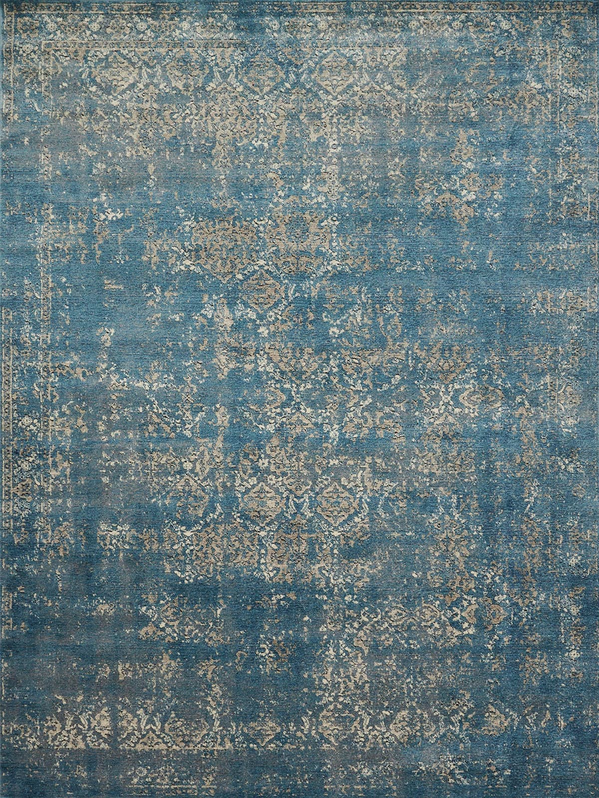 Loloi Millennium Collection MV-05 Alfombra Redonda 7'-7" x 7'-7" Azul/Taupe MILLMV-05BBTA770R