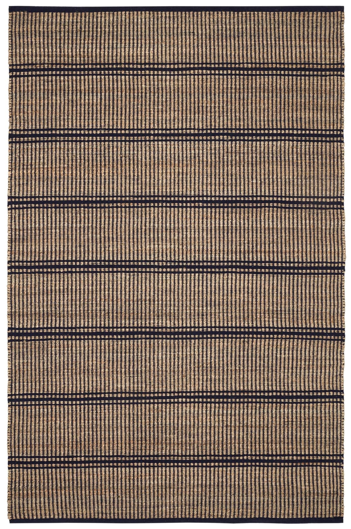 Dash & Albert Arbor Handwoven Jute Rug 8 x 10 - Patrón a rayas navy DA1969-810