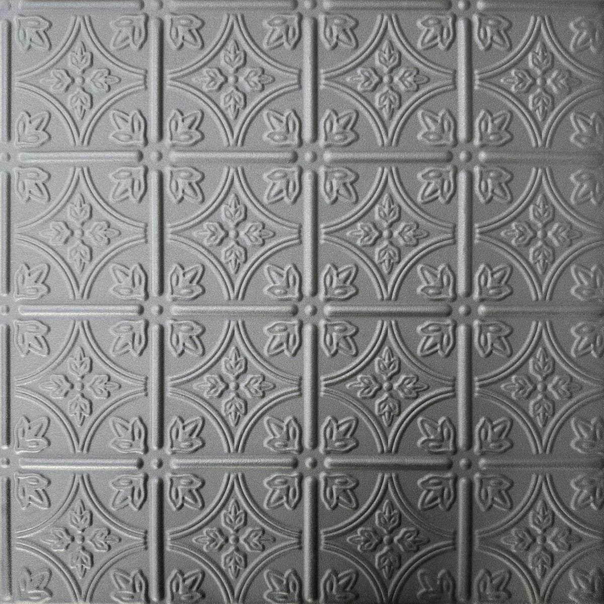 À LA MAISON R125 Emma's Flowers panel de techo en foam pegable (384 sq. ft./case), paquete de 144, negro mate R125bk-144