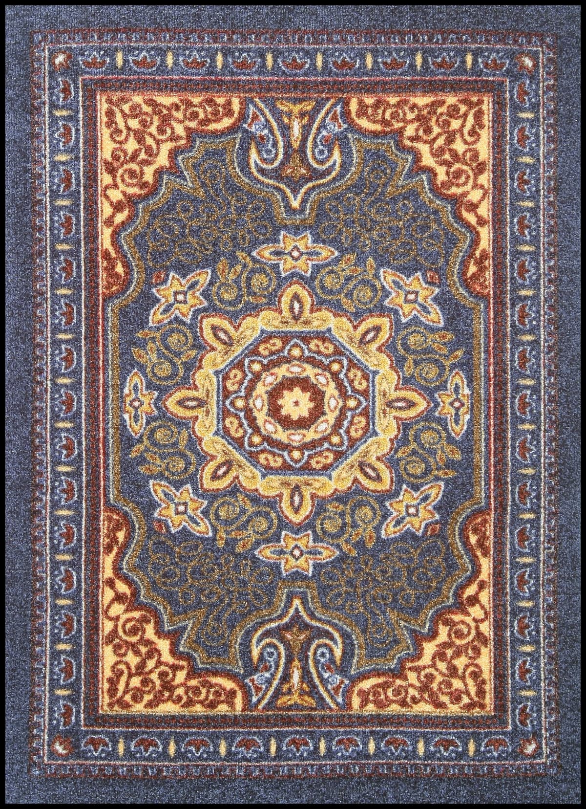 Notrax 170 Orientrax Alfombra de entrada elegante 5' x 8' Azul 170S0058SP