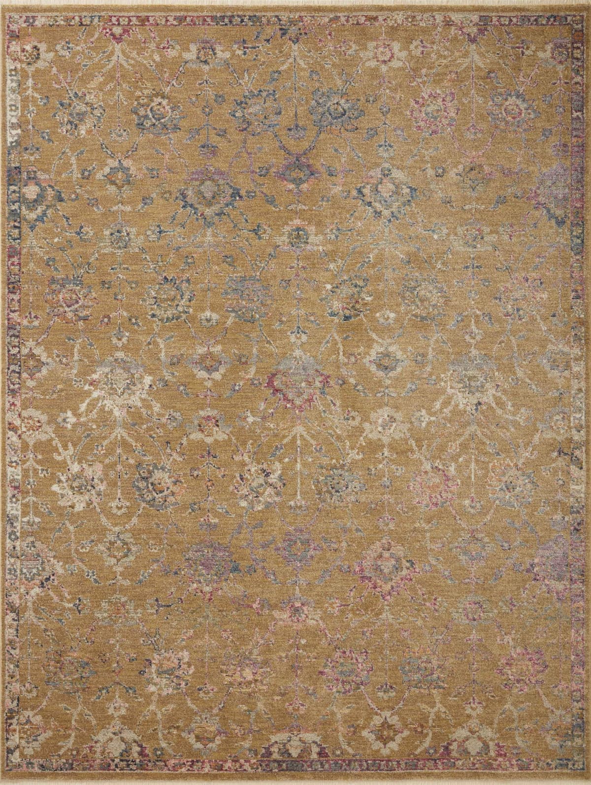 Loloi Giada GIA-05 Alfombra Tradicional Redonda 7'-9" x 7'-9" Gold/Multi GIADGIA-05GOML790R