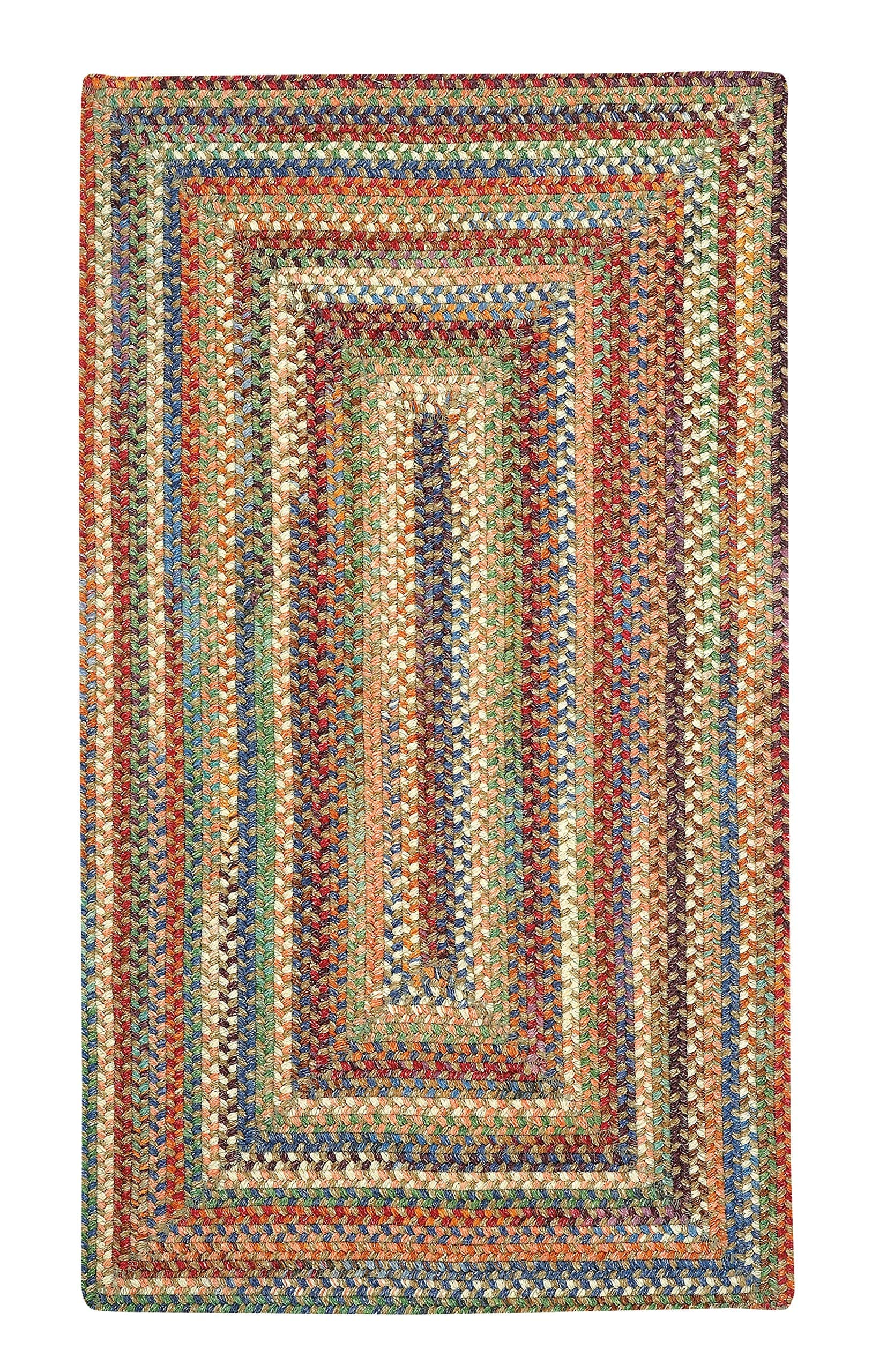 Capel American Heritage Cinnamon Alfombra Trenzada Concéntrica Rectangular 7' 0" x 7' 0" 0555QS07000700100