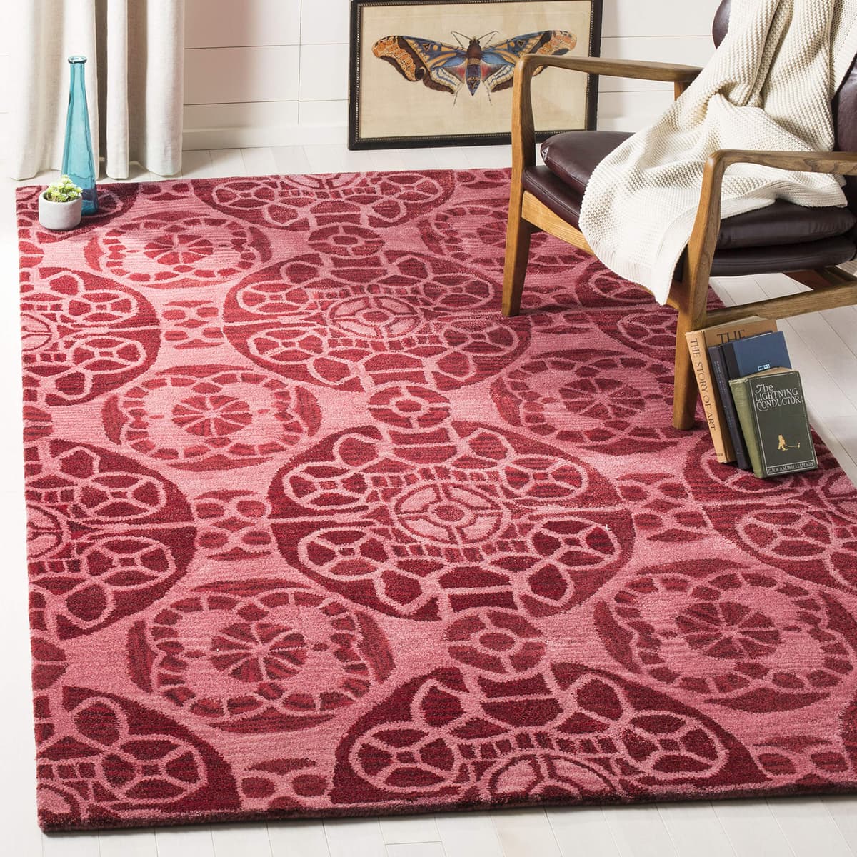 SAFAVIEH Alfombra Wyndham 8x10 Hecha a Mano en Lana - Rojo WYD323G-4