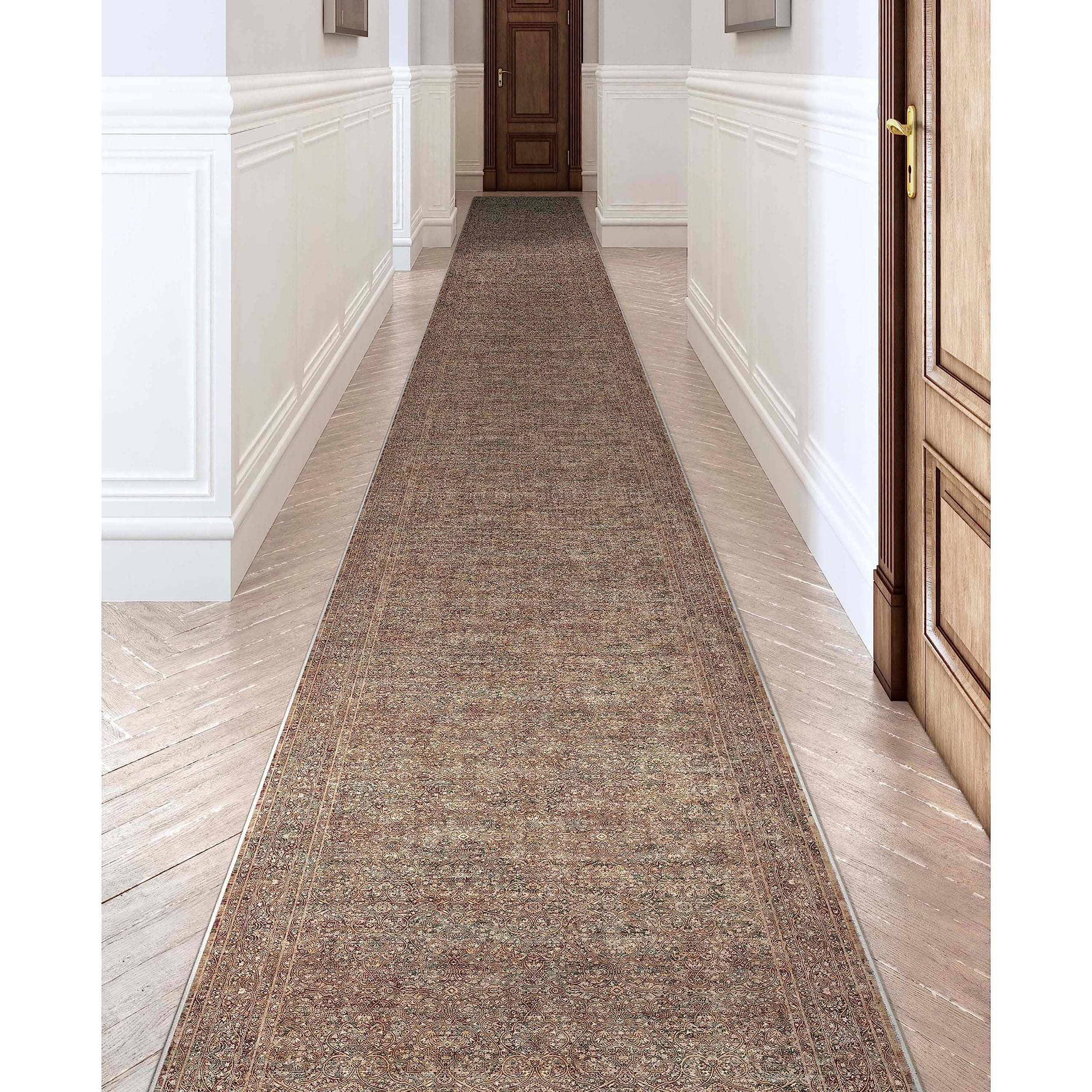 Well Woven Juliette Runner personalizado 31" x 41' Beige W-AS-02B-R-31-41