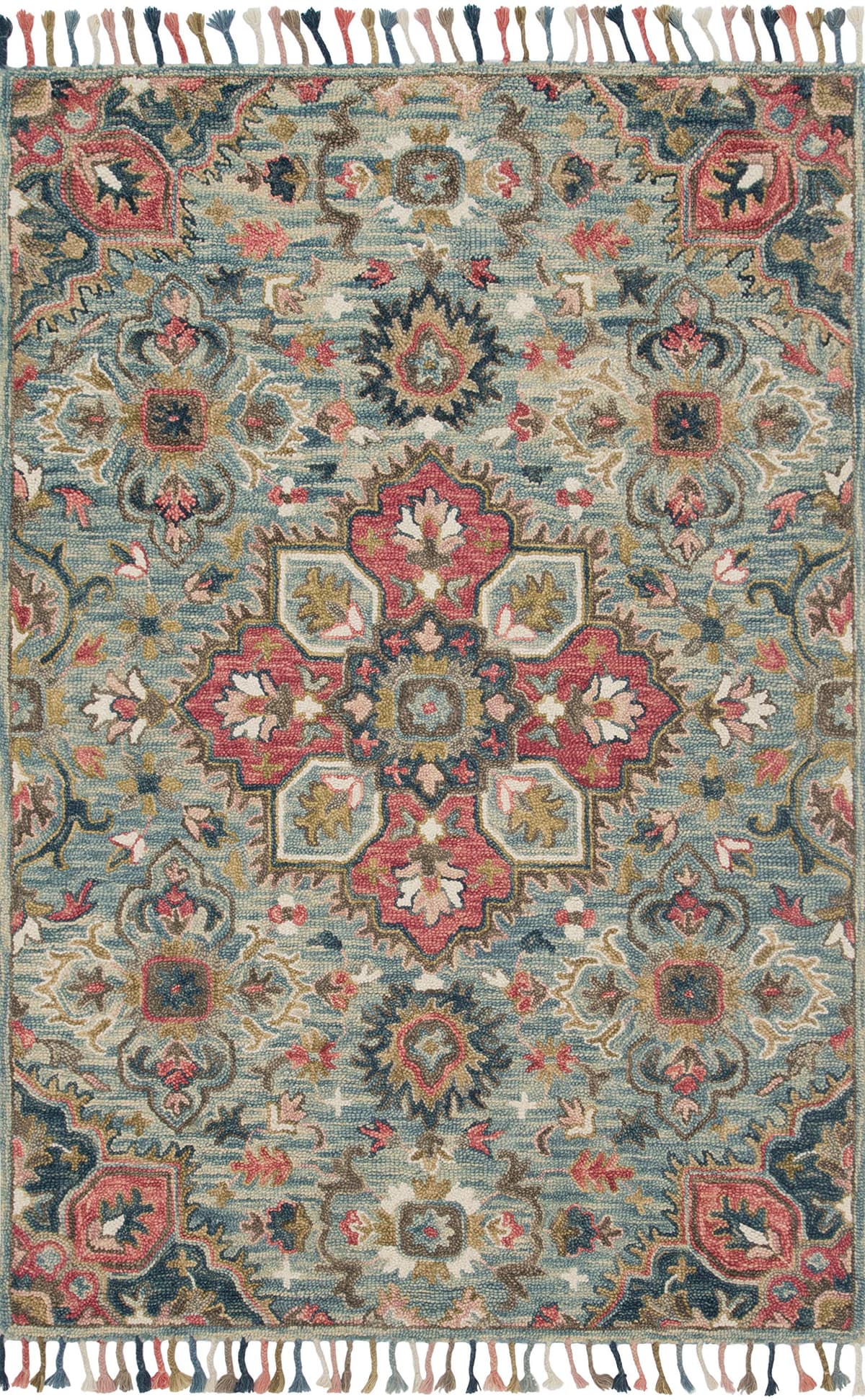Loloi Zharah ZR-13 Alfombra Transitional Azul Claro 5' x 7'6" ZHARZR-13LBML