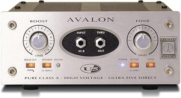 Avalon U5 Pure Class A Mono Instrument DI-Preamplificador Plata