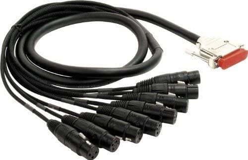 Mogami Oro db25-xlrf-10 Analog Recorder Cable, 8 canales, DB25 a hembra XLR, 10 ft. GOLD DB25-XLRF-10