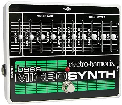 Electro-Harmonix Bass Microsynth Pedal Sintetizador Analógico de Efectos para Bajo