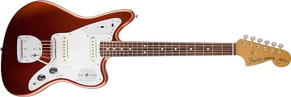 Fender Johnny Marr Jaguar Guitarra Eléctrica, Acabado Metálico KO, Diapasón de Palisandro 116400750