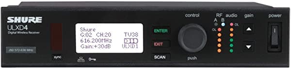 Shure Ulx-D - Sistema De Micrófono Inalámbrico (470 - 534 Mhz Ulxd4 = G50)