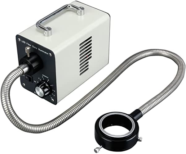 Amscope Led-20Wr Led De 20 W Junta Tórica Luz Microscopio Iluminador De Fibra Óptica
