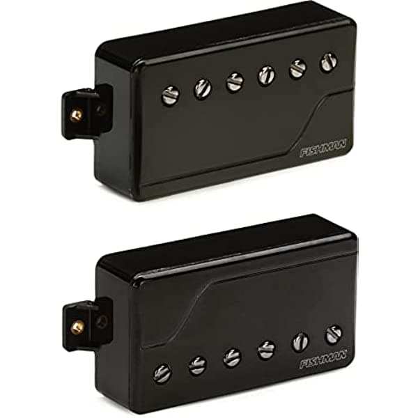 Fishman Fluence - Juego de pastillas Humbucker Classic con cubierta de níquel negro PRFCHBSB2