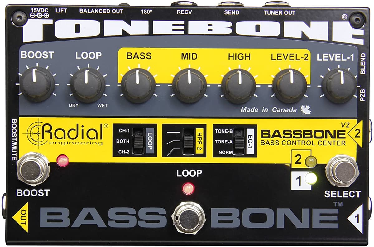 Tonebone Bassbone V2 Conmutador de Efectos para Guitarra - Negro
