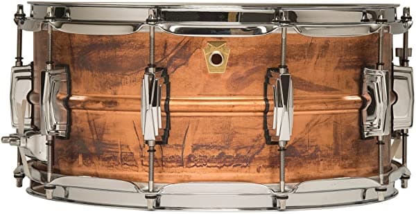 Ludwig Copper Phonic Smooth Redoblante 14 x 6.5 pulgadas Acabado liso en bruto, lugs Imperial LC663