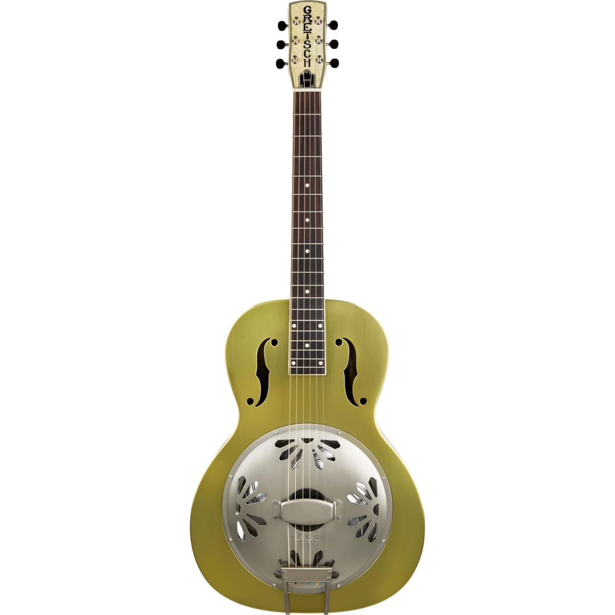 Gretsch Guitars Roots G9202HNYDPRSPRNBB guitarra resonadora Honey Dipper, acabado Weathered Bell Bronze, edición limitada