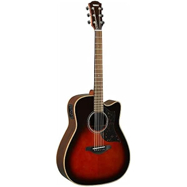 Yamaha A-Series A1M TBS guitarra electroacústica de chaqué, de caoba natural, Dreadnought color tabaco., Resplandor solar del tabaco A1R TBS