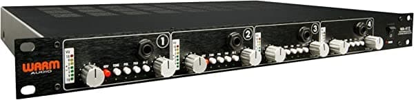 Warm Audio WA-412 Preamplificador de 4 Canales y DI para Micrófono e Instrumento, Negro
