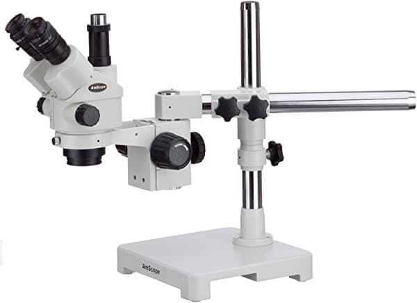 Amscope Microscopio De Zoom Estéreo Simulfocal 3.5X-45X En Soporte De Brazo Único SM-3NTPX