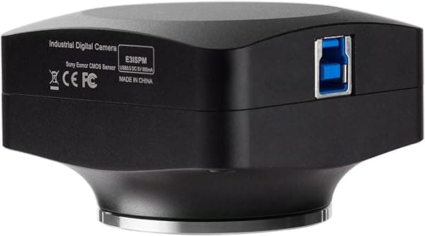 AmScope Cámara del microscopio del C-Mount de 20MP USB3.0 BSI con la diapositiva de la calibración MU2003-BI-CK
