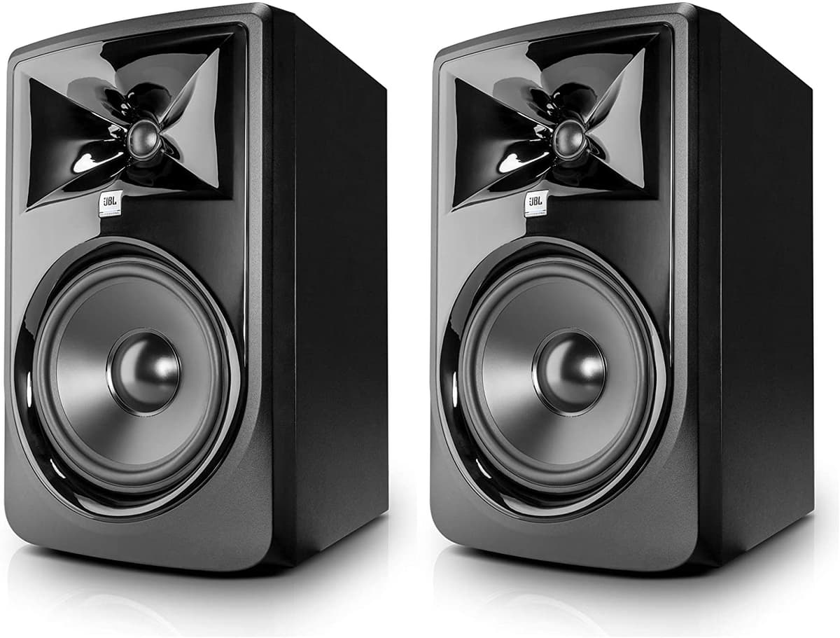 JBL 308P MkII Monitores de Estudio 8" (Par) Altavoces Profesionales para Grabación y Producción de Audio