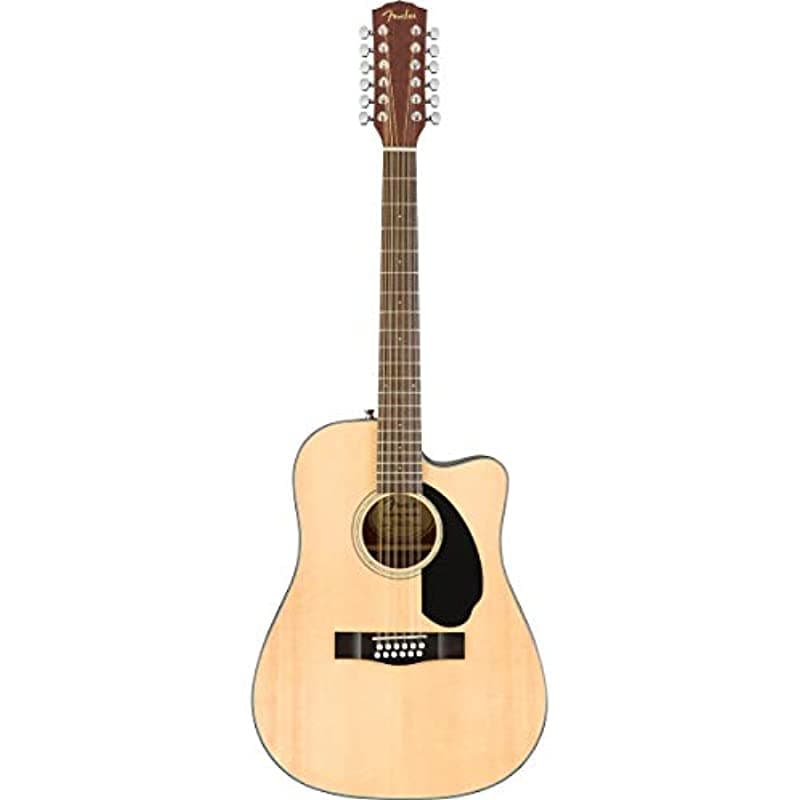 Fender CD-60SCE - Guitarra Electroacústica Dreadnought 12 Cuerdas, Diapasón de Nogal, Natural 970193021
