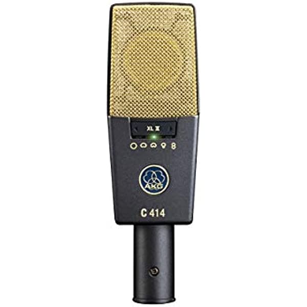 AKG Pro Audio C414 XLII - Micrófono de condensador vocal, multipatrón (reacondicionado) C414 XL II-cr