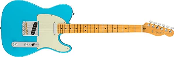 Fender American Professional II Telecaster MN Miami Blue con estuche rígido 113942719