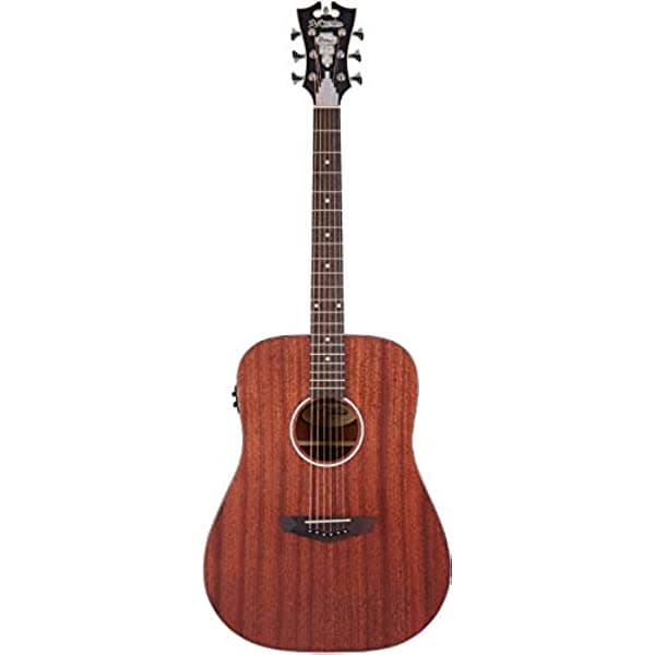 D'Angelico DAPLSD300MAHCP - Guitarra Electroacústica de 6 Cuerdas, para Diestros, Natural