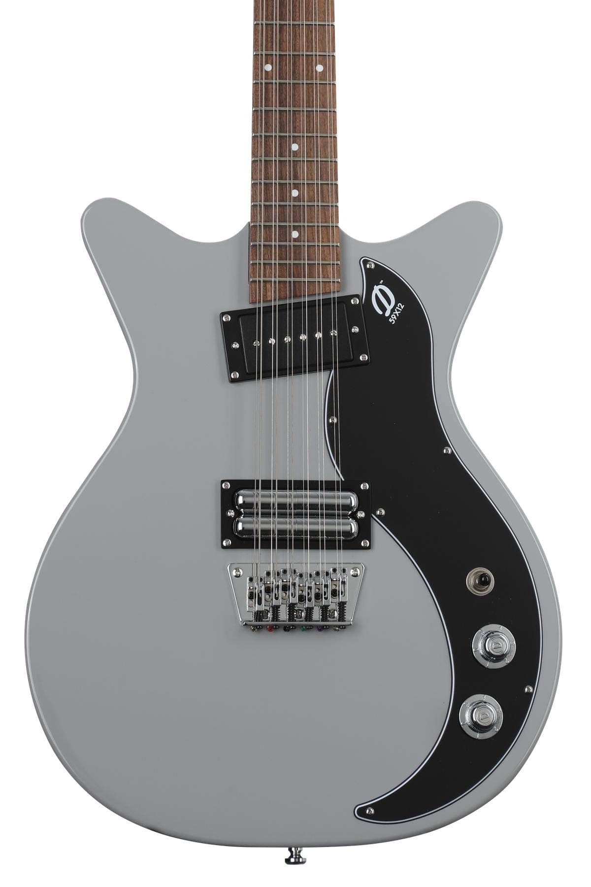 Danelectro 59X12 DC59X12GY Guitarra Eléctrica 12 Cuerdas, Gris Hielo