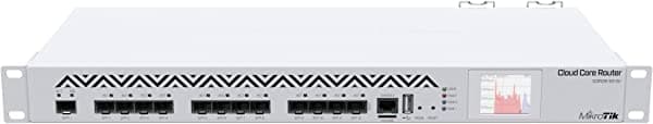 Mikrotik Router CCR1016-12S-1S+ con 12 jaulas SFP, 1 jaulas SFP+ y 1 módulo de cobre RJ45 SFP